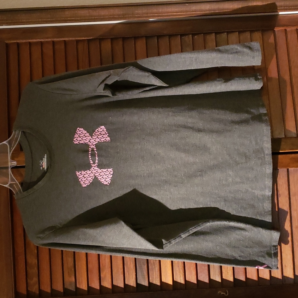 Under Armour breast cancer awareness top